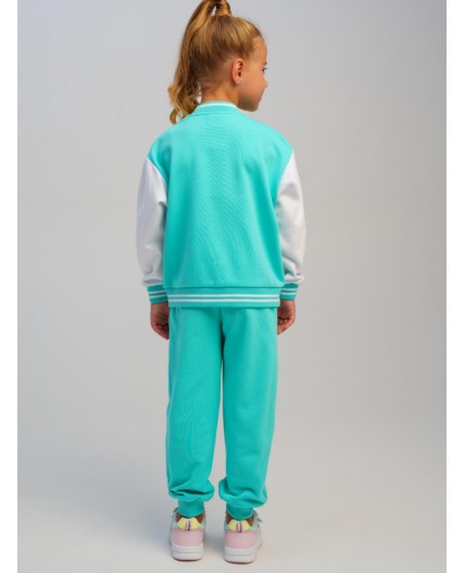 Брюки трикотажные для девочек голубой