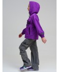 Куртка текстильная с полиуретановым покрытием для девочек (ветровка) фиолетовый