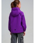 Куртка текстильная с полиуретановым покрытием для девочек (ветровка) фиолетовый