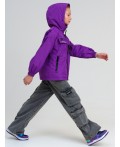 Куртка текстильная с полиуретановым покрытием для девочек (ветровка) фиолетовый