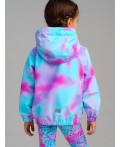 Куртка текстильная с полиуретановым покрытием для девочек (ветровка) разноцветный