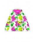 Куртка текстильная с полиуретановым покрытием для девочек (ветровка) разноцветный
