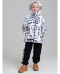 Куртка текстильная с полиуретановым покрытием для девочек (ветровка) белый,бежевый,черный