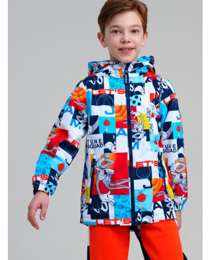 Куртка текстильная с полиуретановым покрытием для мальчиков (ветровка) разноцветный