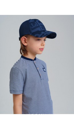 Кепка текстильная для мальчиков тёмно-синий