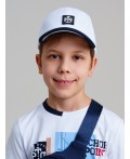 Кепка текстильная для мальчиков белый