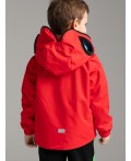 Куртка текстильная с полиуретановым покрытием для мальчиков красный