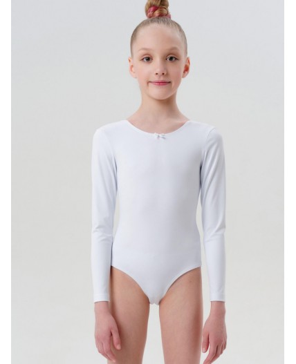 Боди трикотажное для девочек белый