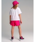 Шорты трикотажные для девочек малиновый