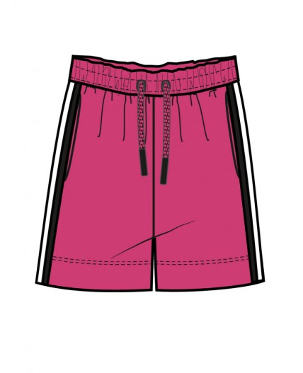 Шорты трикотажные для девочек малиновый