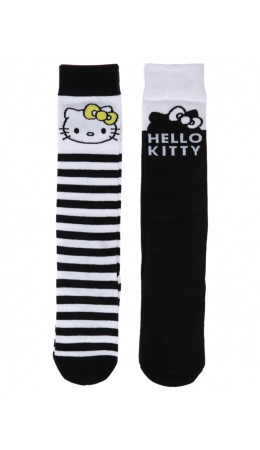 Гольфы трикотажные для девочек, 2 пары в комплекте белый,черный