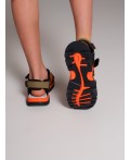 Сандалии для мальчиков черный,хаки,оранжевый