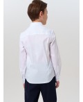 Сорочка текстильная для мальчиков (comfort fit) белый