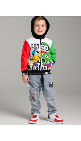 Толстовка трикотажная для мальчиков разноцветный