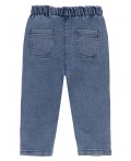 Брюки детские текстильные джинсовые для девочек голубой