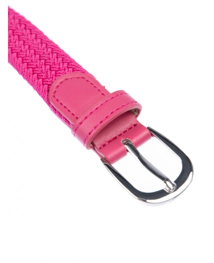 Ремень текстильный для девочек фуксия