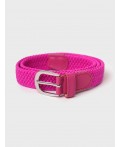 Ремень текстильный для девочек фуксия