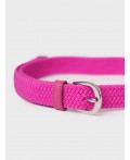 Ремень текстильный для девочек фуксия
