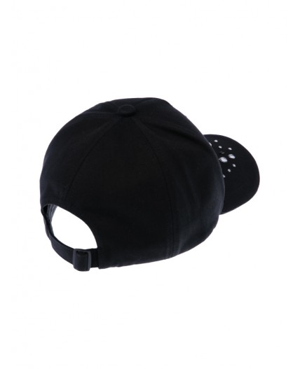 Кепка текстильная для девочек черный