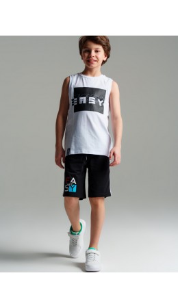 Майка трикотажная для мальчиков белый