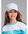 Кепка текстильная для девочек белый