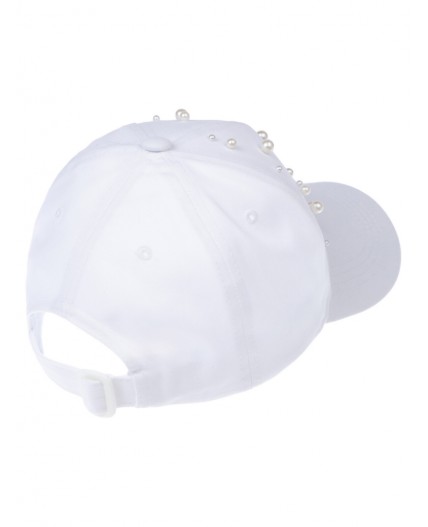 Кепка текстильная для девочек белый