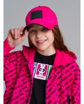 Кепка текстильная для девочек розовый