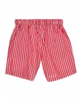 Шорты текстильные для девочек красный,белый