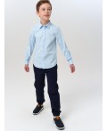 Сорочка текстильная для мальчиков (comfort fit) голубой