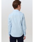 Сорочка текстильная для мальчиков (comfort fit) голубой