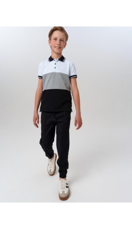 Брюки текстильные для мальчиков (джогеры) черный