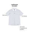 Сорочка текстильная для мальчиков (comfort fit) серый,черный,белый