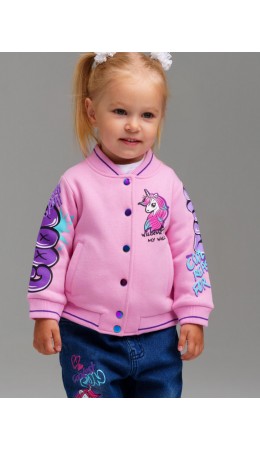 Толстовка детская трикотажная для девочек розовый