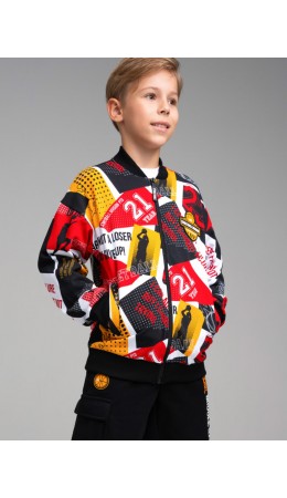 Толстовка трикотажная для мальчиков разноцветный