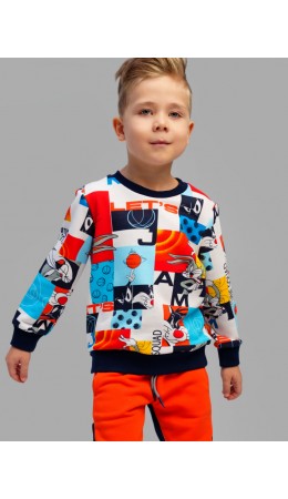 Толстовка трикотажная для мальчиков разноцветный