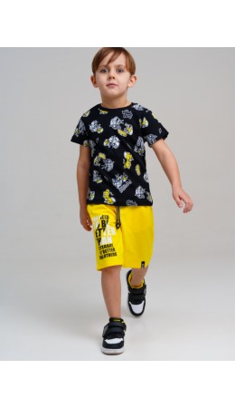 Шорты трикотажные для мальчиков жёлтый