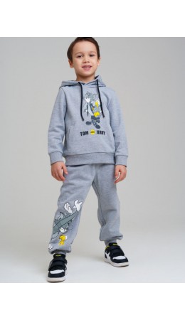 Брюки трикотажные для мальчиков серый