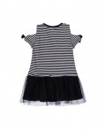 Платье трикотажное для девочек черный