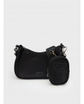 Сумка с чехлом для наушников черный