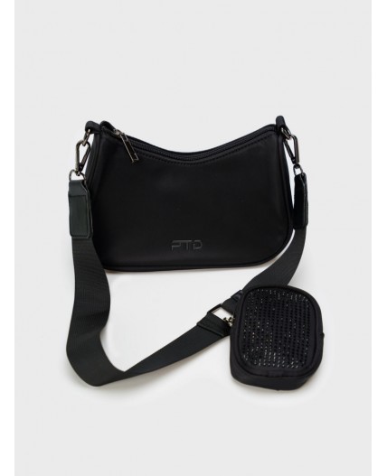 Сумка с чехлом для наушников черный