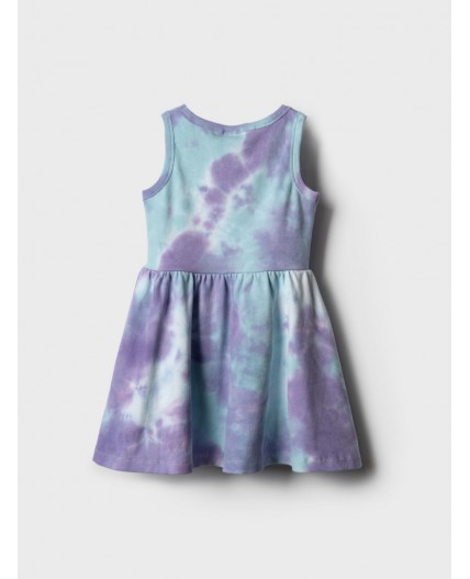 Платье трикотажное для девочек разноцветный