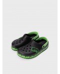 Сабо для мальчиков черный,зеленый