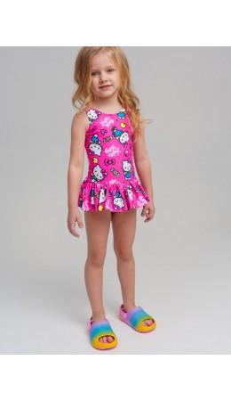 Купальник трикотажный для девочек разноцветный