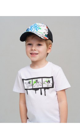 Кепка текстильная для мальчиков разноцветный