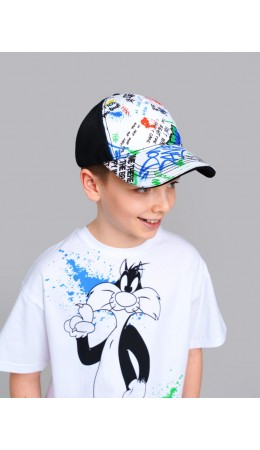 Кепка текстильная для мальчиков разноцветный