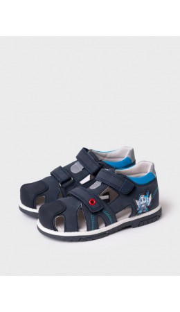 Сандалии для мальчиков тёмно-синий,зеленый