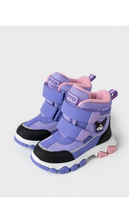 Ботинки для девочек фиолетовый,черный
