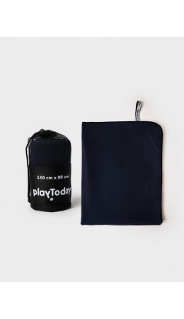 Полотенце текстильное для мальчиков тёмно-синий