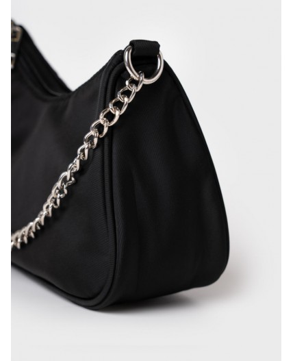 Сумка для девочек с чехлом для наушников и брелком черный