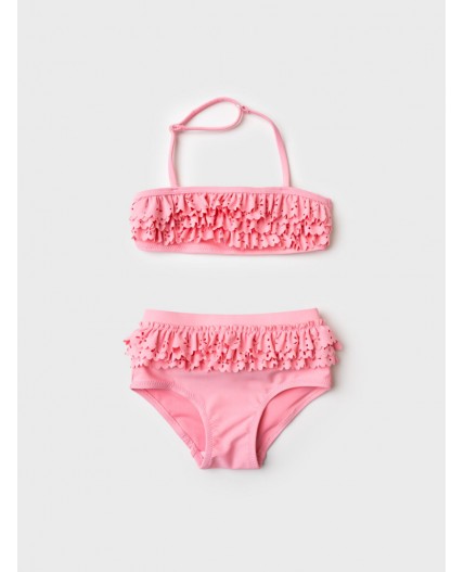 Купальный костюм детский трикотажный для девочек pale pink